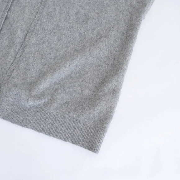 Aritzia Community Grey 54% Wool, 22% Yak Short Sleeve Cardigan XSmall - Picture 5 of 11